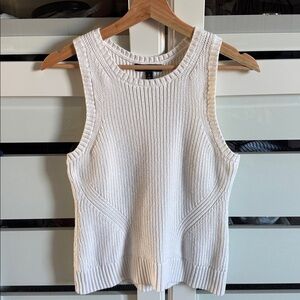 Banana Republic Cream Knit Tank Top